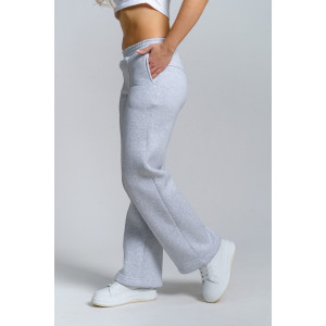 Брюки женские 980 футер 3-х нитка с начёсом пенье (р-ры: 44-58) серый меланж Брюки женские 980 футер 3-х нитка с начёсом пенье (р-ры: 44-58) серый меланж