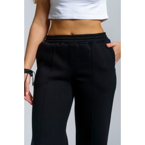 Брюки женские 980 футер 3-х нитка с начёсом пенье (р-ры: 44-58) черный Брюки женские 980 футер 3-х нитка с начёсом пенье (р-ры: 44-58) черный