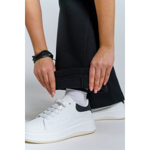 Брюки женские 980 футер 3-х нитка с начёсом пенье (р-ры: 44-58) черный Брюки женские 980 футер 3-х нитка с начёсом пенье (р-ры: 44-58) черный