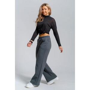 Брюки женские 980 футер 3-х нитка с начёсом пенье (р-ры: 44-58) серый Брюки женские 980 футер 3-х нитка с начёсом пенье (р-ры: 44-58) серый