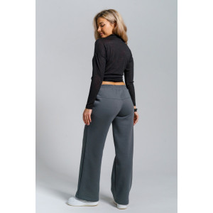 Брюки женские 980 футер 3-х нитка с начёсом пенье (р-ры: 44-58) серый Брюки женские 980 футер 3-х нитка с начёсом пенье (р-ры: 44-58) серый