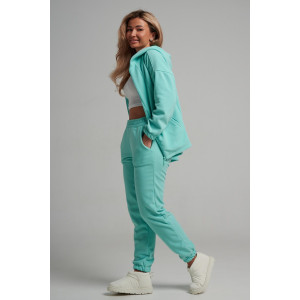Костюм двойка женский 964 флис пенье антипилинг (р-ры: 44-58) ментол Костюм двойка женский 964 флис пенье антипилинг (р-ры: 44-58) ментол