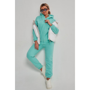 Костюм двойка женский 964 флис пенье антипилинг (р-ры: 44-58) ментол Костюм двойка женский 964 флис пенье антипилинг (р-ры: 44-58) ментол