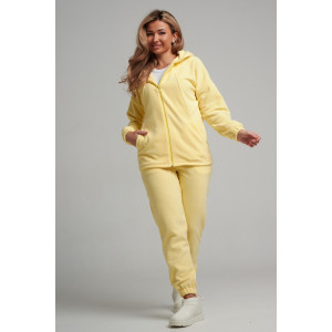 Костюм двойка женский 964 флис пенье антипилинг (р-ры: 44-58) желтый Костюм двойка женский 964 флис пенье антипилинг (р-ры: 44-58) желтый
