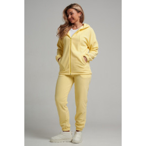 Костюм двойка женский 964 флис пенье антипилинг (р-ры: 44-58) желтый Костюм двойка женский 964 флис пенье антипилинг (р-ры: 44-58) желтый