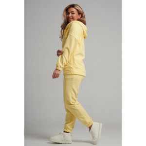 Костюм двойка женский 964 флис пенье антипилинг (р-ры: 44-58) желтый Костюм двойка женский 964 флис пенье антипилинг (р-ры: 44-58) желтый