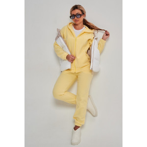 Костюм двойка женский 964 флис пенье антипилинг (р-ры: 44-58) желтый Костюм двойка женский 964 флис пенье антипилинг (р-ры: 44-58) желтый