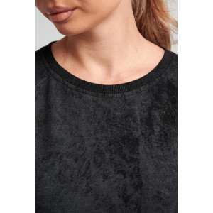 Платье женское 976 футер 2-х нитка пенье винтаж (р-ры: 44-56) черный винтаж