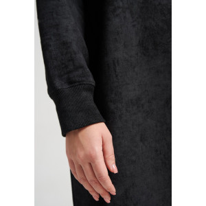 Платье женское 976 футер 2-х нитка пенье винтаж (р-ры: 44-56) черный винтаж