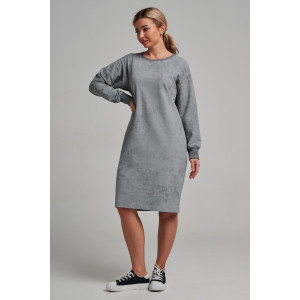 Платье женское 976 футер 2-х нитка пенье винтаж (р-ры: 44-56) серый винтаж Платье женское 976 футер 2-х нитка пенье винтаж (р-ры: 44-56) серый винтаж