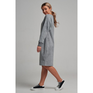 Платье женское 976 футер 2-х нитка пенье винтаж (р-ры: 44-56) серый винтаж Платье женское 976 футер 2-х нитка пенье винтаж (р-ры: 44-56) серый винтаж