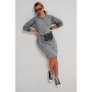 Платье женское 976 футер 2-х нитка пенье винтаж (р-ры: 44-56) серый винтаж Платье женское 976 футер 2-х нитка пенье винтаж (р-ры: 44-56) серый винтаж