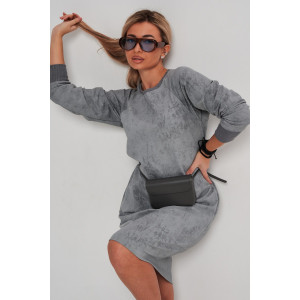 Платье женское 976 футер 2-х нитка пенье винтаж (р-ры: 44-56) серый винтаж Платье женское 976 футер 2-х нитка пенье винтаж (р-ры: 44-56) серый винтаж