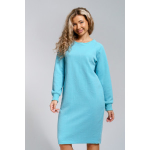 Платье женское 976 трикотаж 3Д (р-ры: 44-56) голубой Платье женское 976 трикотаж 3Д (р-ры: 44-56) голубой