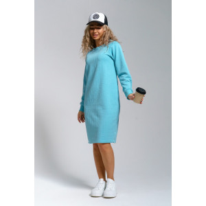 Платье женское 976 трикотаж 3Д (р-ры: 44-56) голубой Платье женское 976 трикотаж 3Д (р-ры: 44-56) голубой