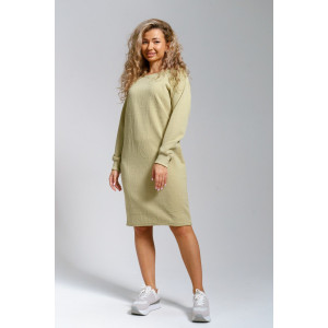 Платье женское 976 трикотаж 3Д (р-ры: 44-56) олива Платье женское 976 трикотаж 3Д (р-ры: 44-56) олива