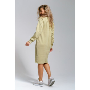 Платье женское 976 трикотаж 3Д (р-ры: 44-56) олива Платье женское 976 трикотаж 3Д (р-ры: 44-56) олива