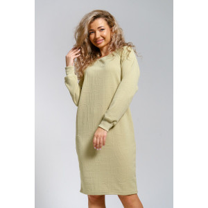 Платье женское 976 трикотаж 3Д (р-ры: 44-56) олива Платье женское 976 трикотаж 3Д (р-ры: 44-56) олива