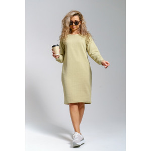 Платье женское 976 трикотаж 3Д (р-ры: 44-56) олива Платье женское 976 трикотаж 3Д (р-ры: 44-56) олива