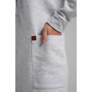 Платье женское 978 футер 3-х нитка петля пенье (р-ры: 44-54) меланж серый Платье женское 978 футер 3-х нитка петля пенье (р-ры: 44-54) меланж серый