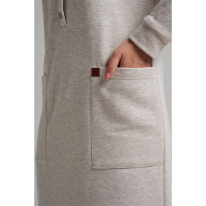 Платье женское 978 футер 3-х нитка петля пенье (р-ры: 44-54) меланж капучино Платье женское 978 футер 3-х нитка петля пенье (р-ры: 44-54) меланж капучино