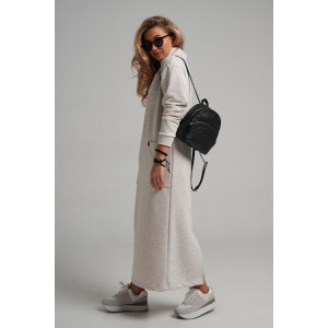 Платье женское 978 футер 3-х нитка петля пенье (р-ры: 44-54) меланж капучино Платье женское 978 футер 3-х нитка петля пенье (р-ры: 44-54) меланж капучино