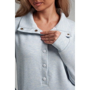 Платье женское 978 футер 3-х нитка петля пенье (р-ры: 44-54) меланж голубой Платье женское 978 футер 3-х нитка петля пенье (р-ры: 44-54) меланж голубой