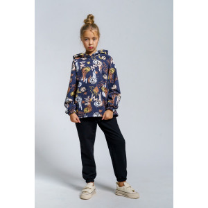 Костюм двойка детский 966Д футер с лайкрой (р-ры: 32-44) фуме Костюм двойка детский 966Д футер с лайкрой (р-ры: 32-44) фуме