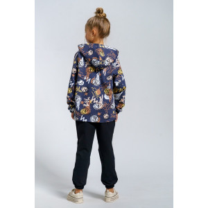 Костюм двойка детский 966Д футер с лайкрой (р-ры: 32-44) фуме Костюм двойка детский 966Д футер с лайкрой (р-ры: 32-44) фуме