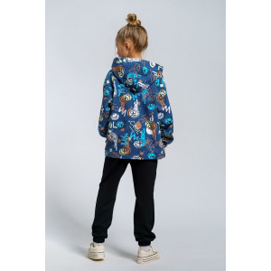 Костюм двойка детский 966Д футер с лайкрой (р-ры: 32-44) бирюза Костюм двойка детский 966Д футер с лайкрой (р-ры: 32-44) бирюза