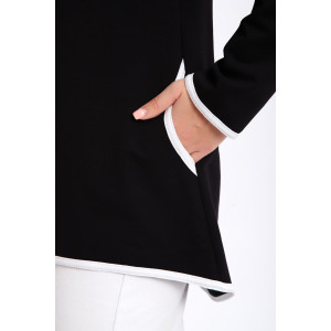 Туника женская №85036 футер 2-х нитка (р-ры: 44-62) черный Туника женская №85036 футер 2-х нитка (р-ры: 44-62) черный