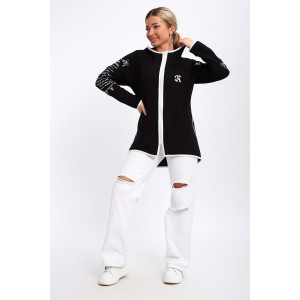 Туника женская №85036 футер 2-х нитка (р-ры: 44-62) черный Туника женская №85036 футер 2-х нитка (р-ры: 44-62) черный