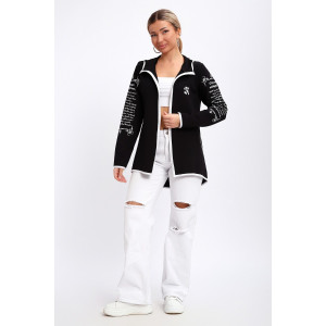 Туника женская №85036 футер 2-х нитка (р-ры: 44-62) черный Туника женская №85036 футер 2-х нитка (р-ры: 44-62) черный