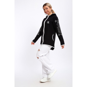 Туника женская №85036 футер 2-х нитка (р-ры: 44-62) черный Туника женская №85036 футер 2-х нитка (р-ры: 44-62) черный