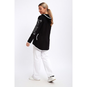 Туника женская №85036 футер 2-х нитка (р-ры: 44-62) черный Туника женская №85036 футер 2-х нитка (р-ры: 44-62) черный