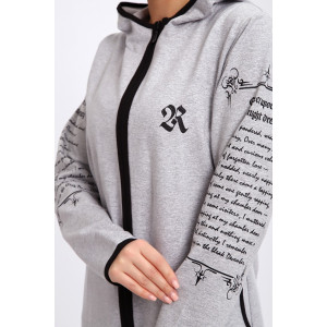 Туника женская №85036 футер 2-х нитка (р-ры: 44-62) серый Туника женская №85036 футер 2-х нитка (р-ры: 44-62) серый