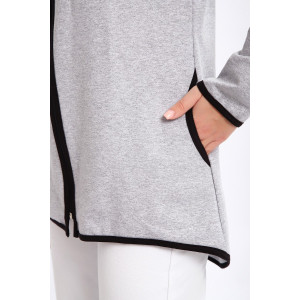 Туника женская №85036 футер 2-х нитка (р-ры: 44-62) серый Туника женская №85036 футер 2-х нитка (р-ры: 44-62) серый