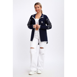 Туника женская №85036 футер 2-х нитка (р-ры: 44-62) темно-синий Туника женская №85036 футер 2-х нитка (р-ры: 44-62) темно-синий