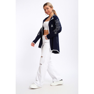 Туника женская №85036 футер 2-х нитка (р-ры: 44-62) темно-синий Туника женская №85036 футер 2-х нитка (р-ры: 44-62) темно-синий