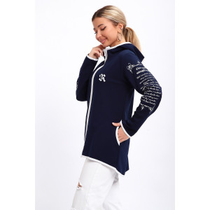 Туника женская №85036 футер 2-х нитка (р-ры: 44-62) темно-синий Туника женская №85036 футер 2-х нитка (р-ры: 44-62) темно-синий