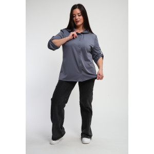 Рубашка женская №31987 академик (р-ры: 48-58) серый Рубашка женская №31987 академик (р-ры: 48-58) серый