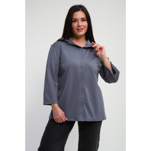 Рубашка женская №31987 академик (р-ры: 48-58) серый Рубашка женская №31987 академик (р-ры: 48-58) серый