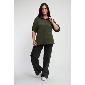 Рубашка женская №31987 академик (р-ры: 48-58) хаки Рубашка женская №31987 академик (р-ры: 48-58) хаки