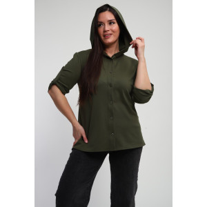 Рубашка женская №31987 академик (р-ры: 48-58) хаки Рубашка женская №31987 академик (р-ры: 48-58) хаки