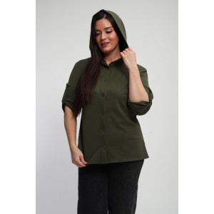 Рубашка женская №31987 академик (р-ры: 48-58) хаки Рубашка женская №31987 академик (р-ры: 48-58) хаки