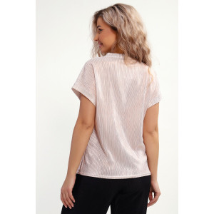 Блузка женская №32741 атлас стрейч (р-ры: 46-56) экрю Блузка женская №32741 атлас стрейч (р-ры: 46-56) экрю