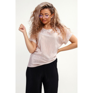 Блузка женская №32741 атлас стрейч (р-ры: 46-56) экрю Блузка женская №32741 атлас стрейч (р-ры: 46-56) экрю