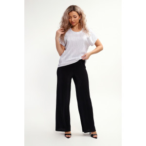 Блузка женская №32741 атлас стрейч (р-ры: 46-56) жемчужно-белый Блузка женская №32741 атлас стрейч (р-ры: 46-56) жемчужно-белый