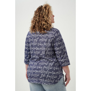 Рубашка женская №83605 кулирка (р-ры: 54-68) индиго Рубашка женская №83605 кулирка (р-ры: 54-68) индиго