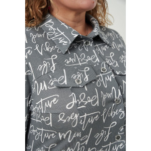 Рубашка женская №83605 кулирка (р-ры: 54-68) серый Рубашка женская №83605 кулирка (р-ры: 54-68) серый